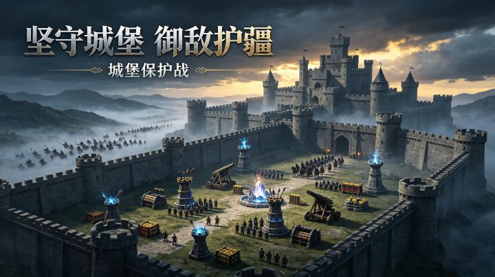 《城堡保卫战》敌军汹涌来袭,你将如何布阵防守截图