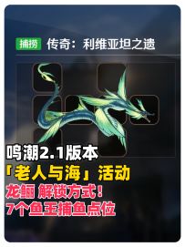 鸣潮2.1版本「老人与海」龙鲡解锁方式，以及7个鱼王捕鱼点位