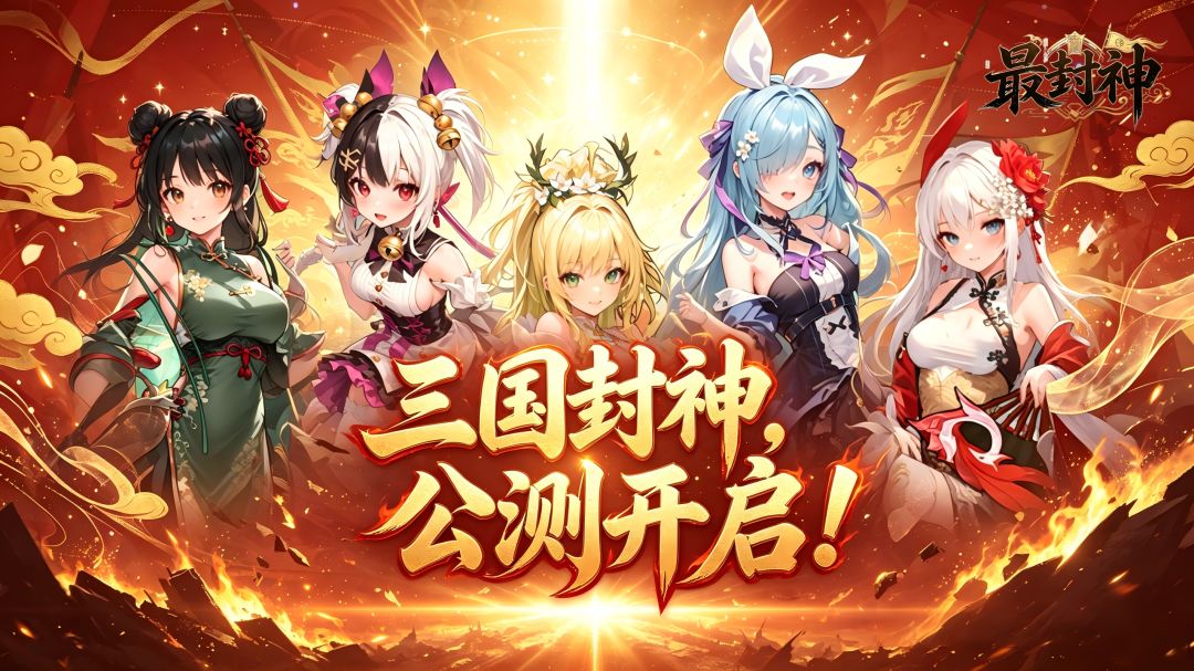 【公测开启】《最封神》今日正式上线!红颜三国乱世登场✨ 1
