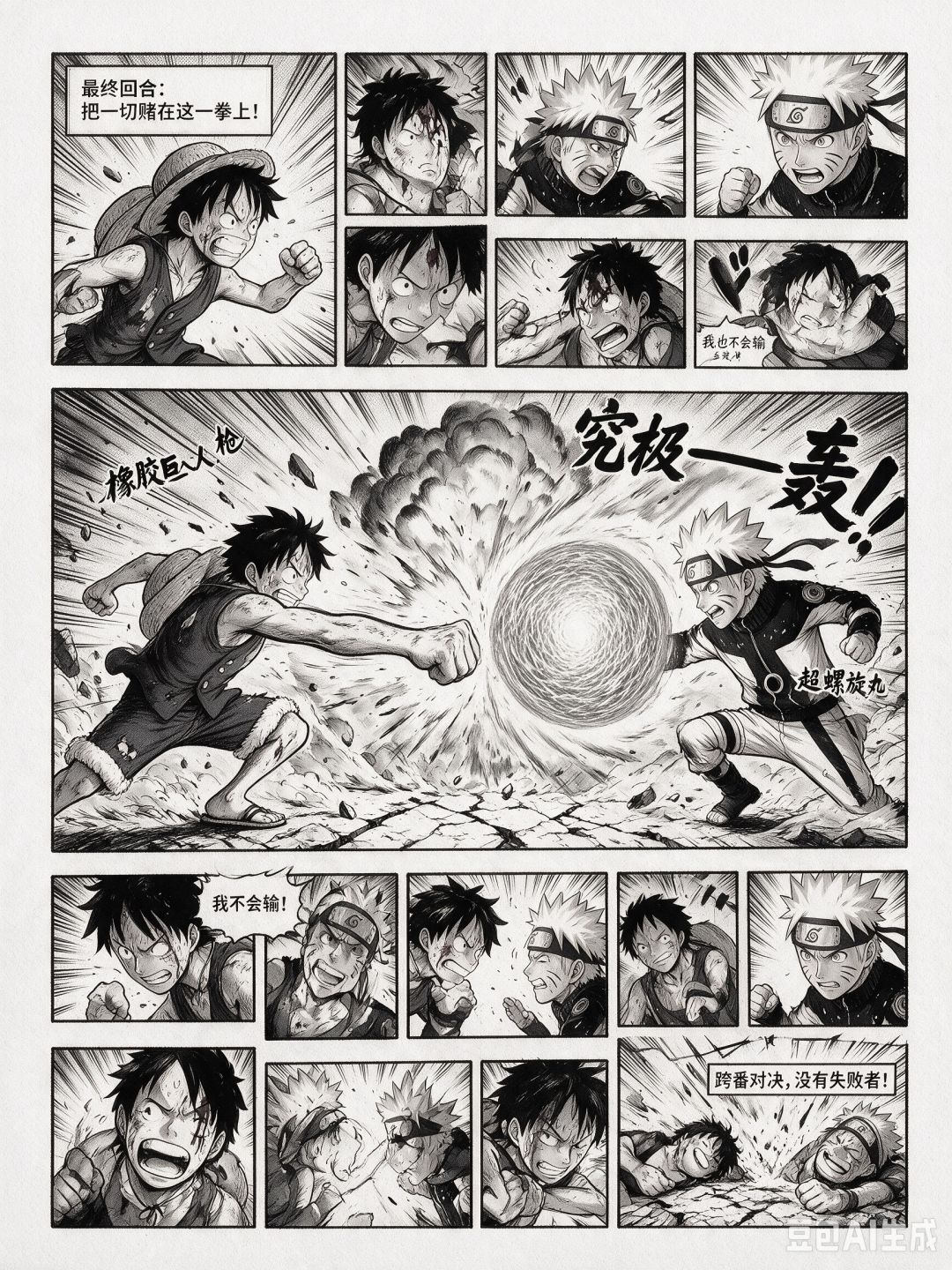 【跨番对决】路飞VS鸣人 3