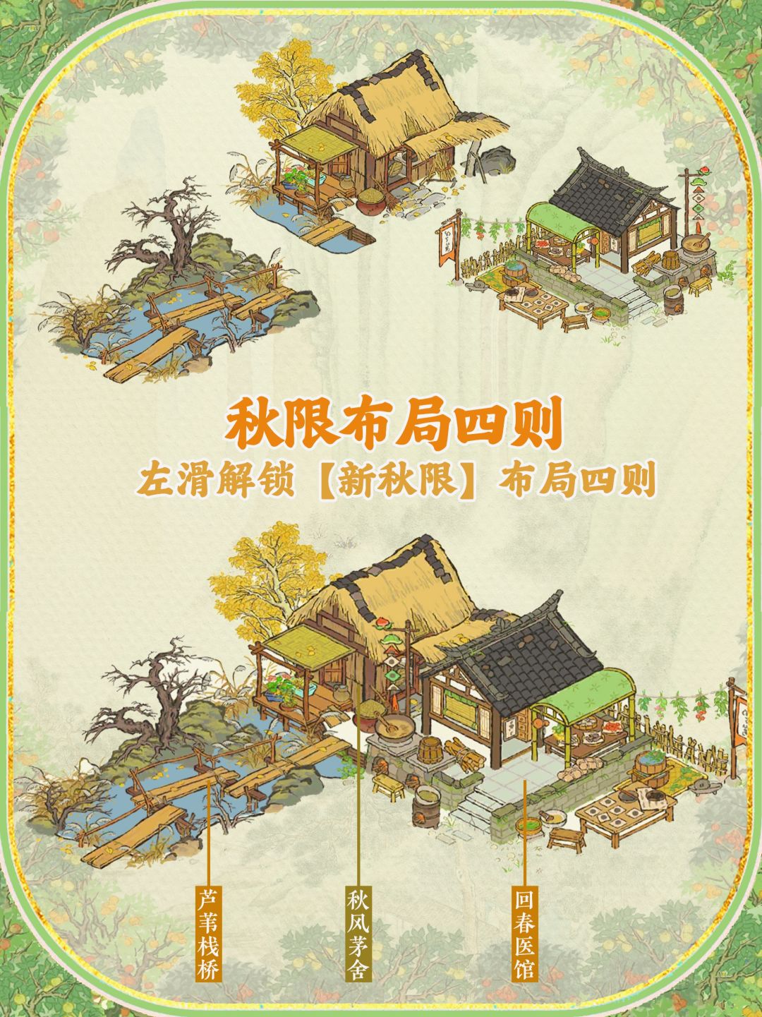 25年秋限和回春医馆组合,布局四则‼️ 1