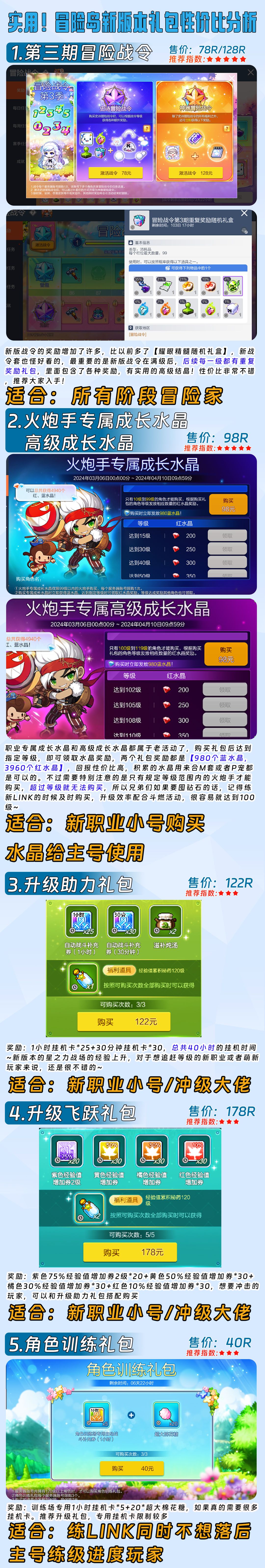 【实用】冒险岛新版本礼包性价比分析截图