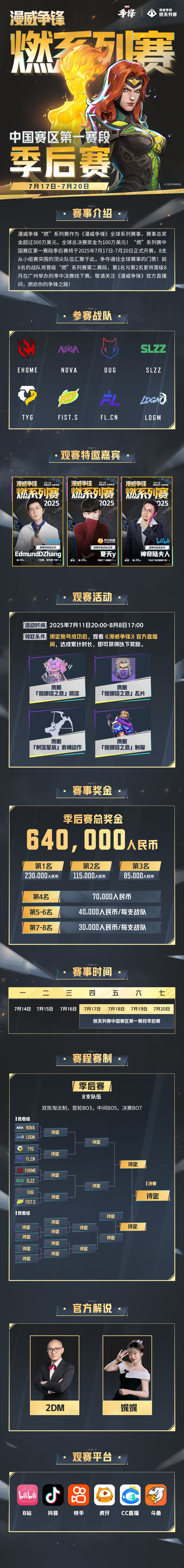 中国区第一赛段季后赛7月17日正式开赛! 2