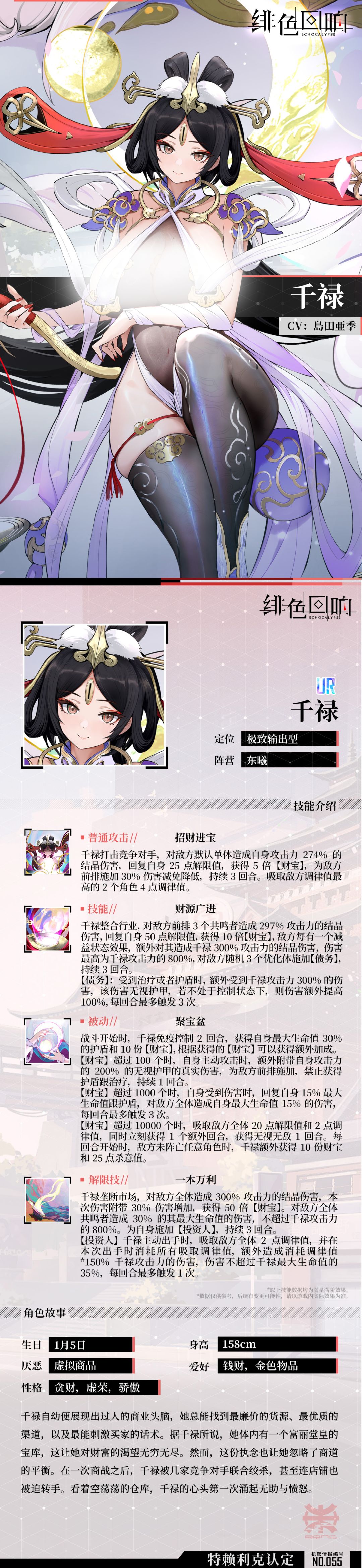 【芬里尔专属栏目】千禄的情报 1