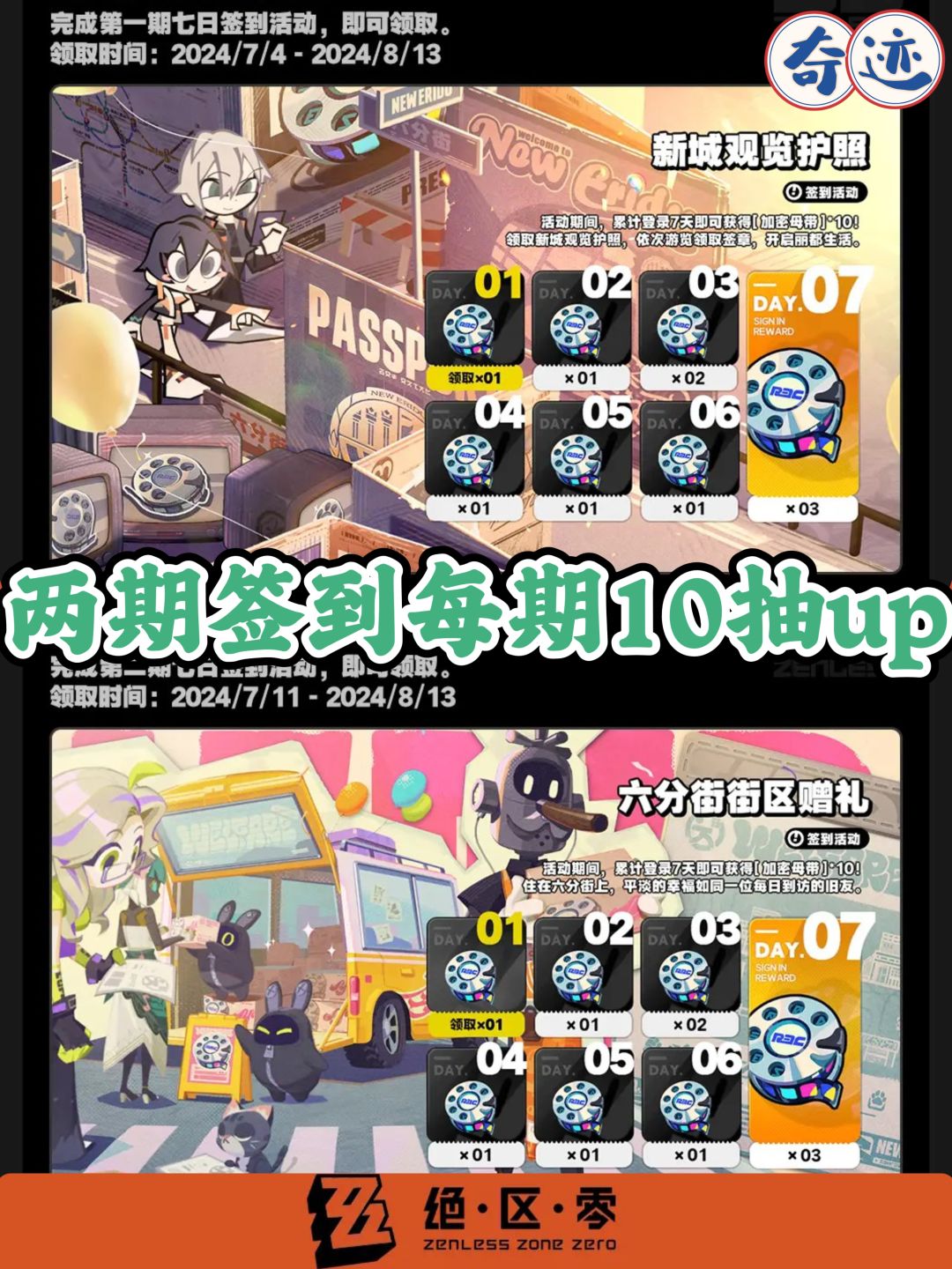 绝区零（7.4公测）🌟累计180抽福利详细介绍 3
