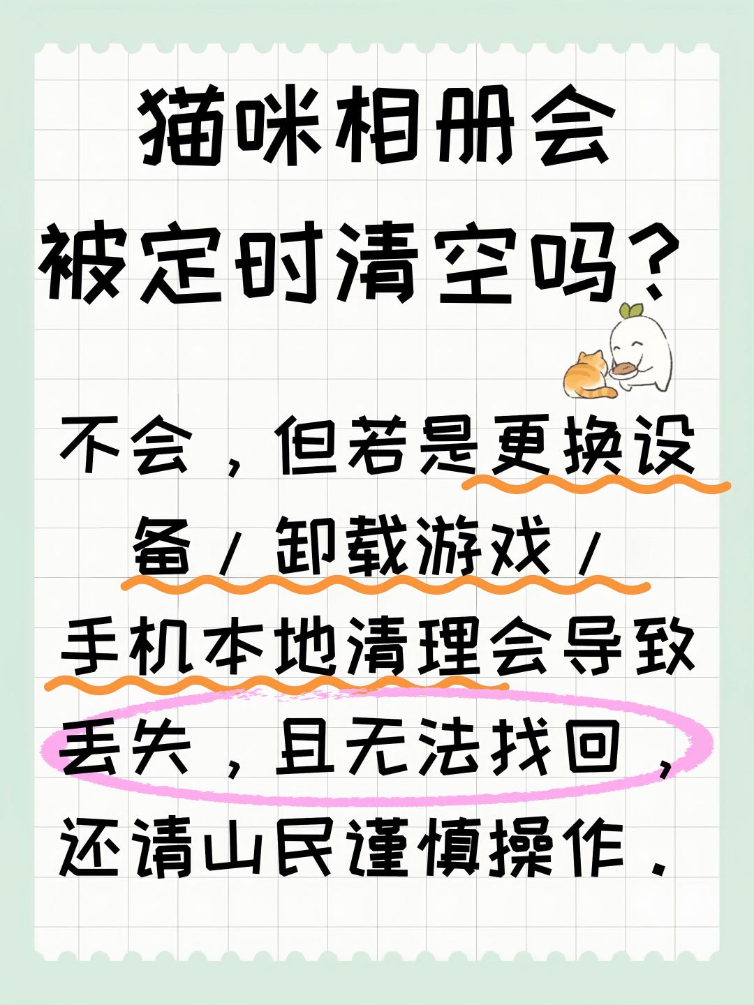 猫咪相册会被定时清空吗? 2
