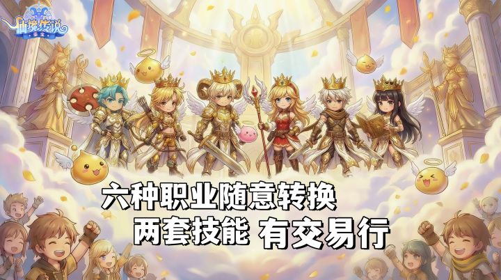 有交易行的MMO!六种职业随意转换、两套技能战斗无缝切换截图