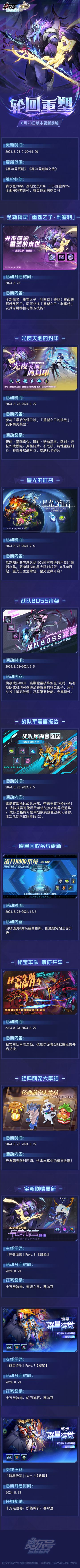 轮回重塑！本周版本更新公告