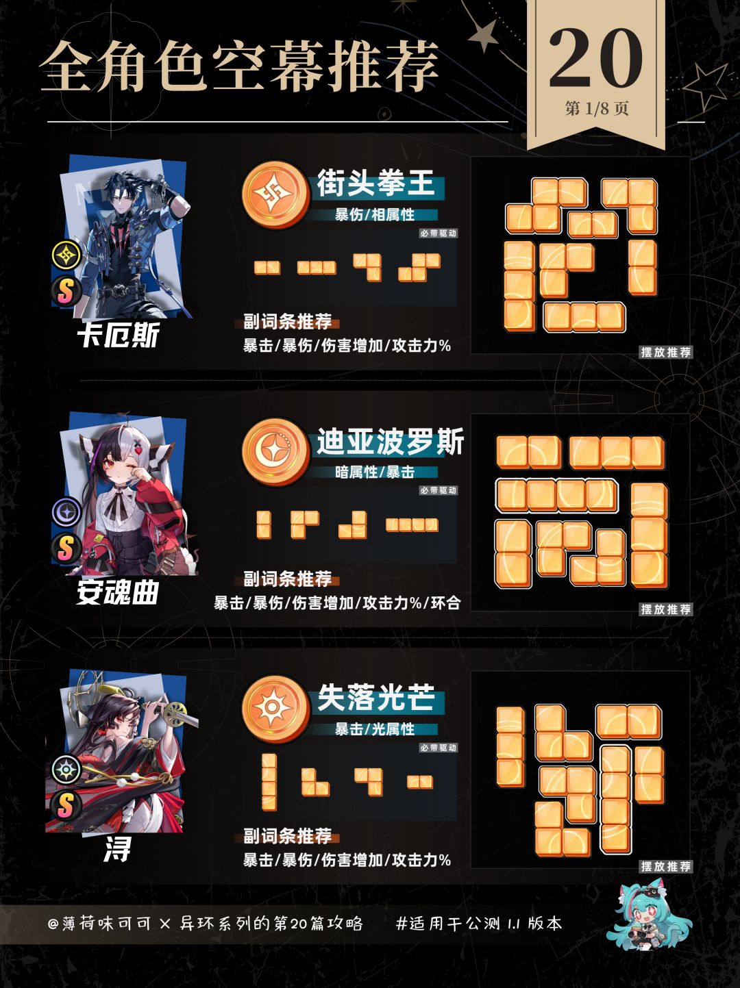 异环1.1版本全角色空幕推荐 1