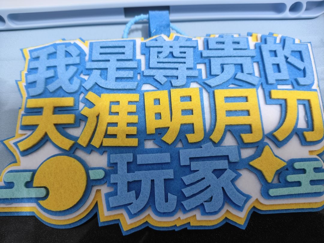 中奖的不织布挂件收到了 1