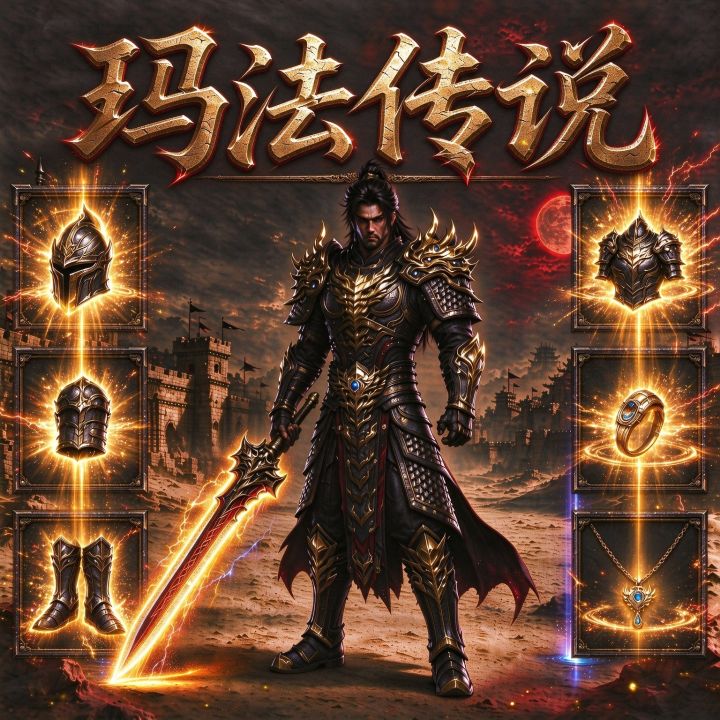 复古挂机玛法传说，今晚6点双端互通上线截图