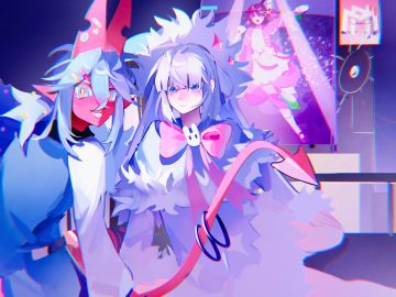 雪莉和国际服的红魔雅米😽