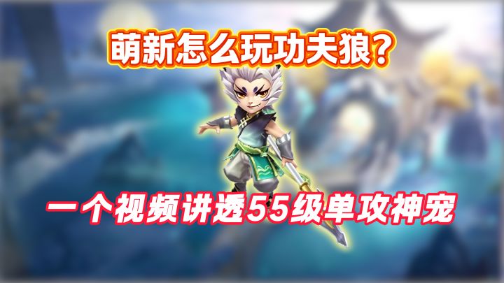 【梦想世界3手游攻略】新服55级别乱练宠!功夫狼直接用到70!截图