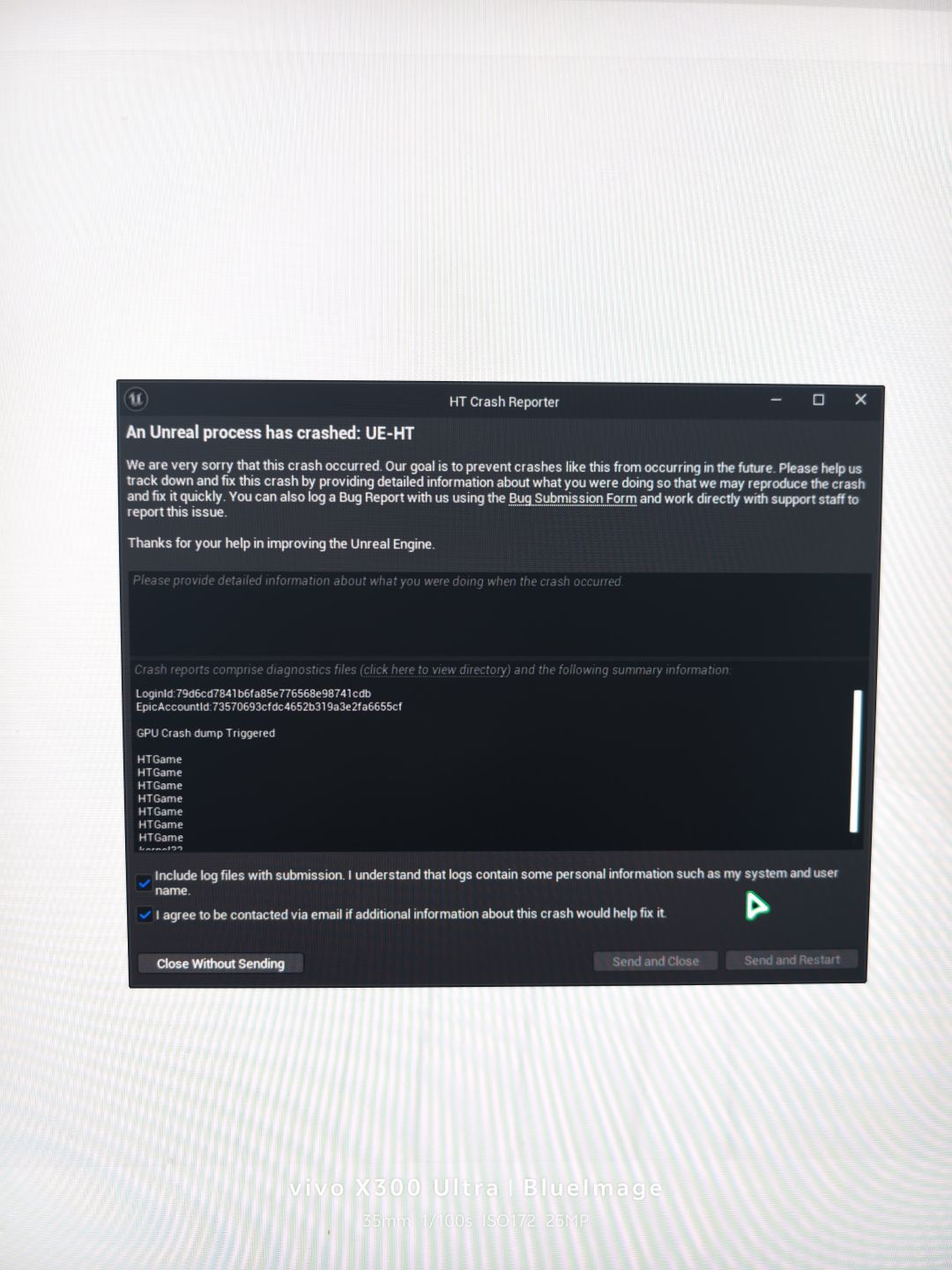 我想问下这个ue引擎崩溃是显卡驱动的问题吗 1