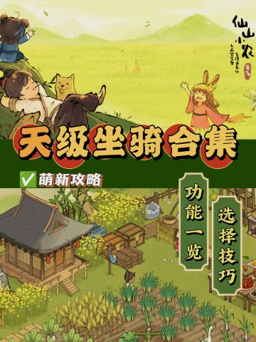 天级宠物功能｜坐骑合集（附带小技巧）