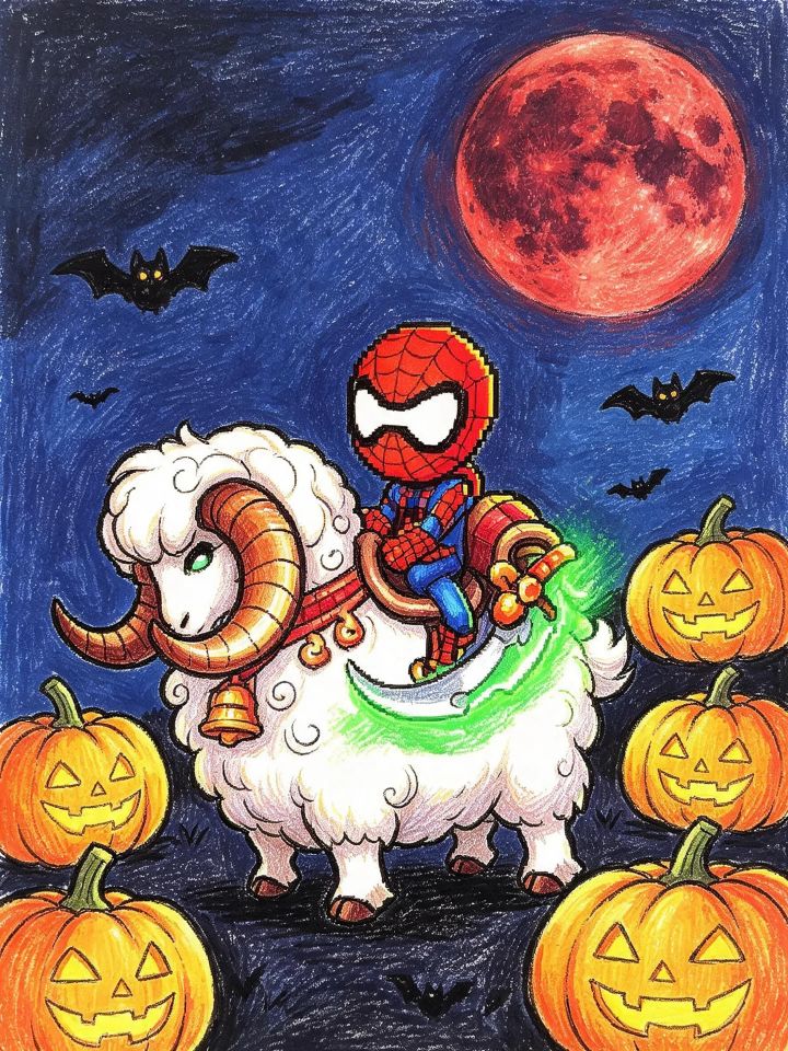 🎃万圣夜狂欢!来交绘画稿子啦截图