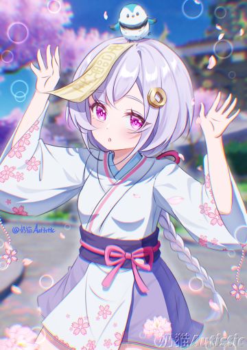 【绘画】七七和小团雀