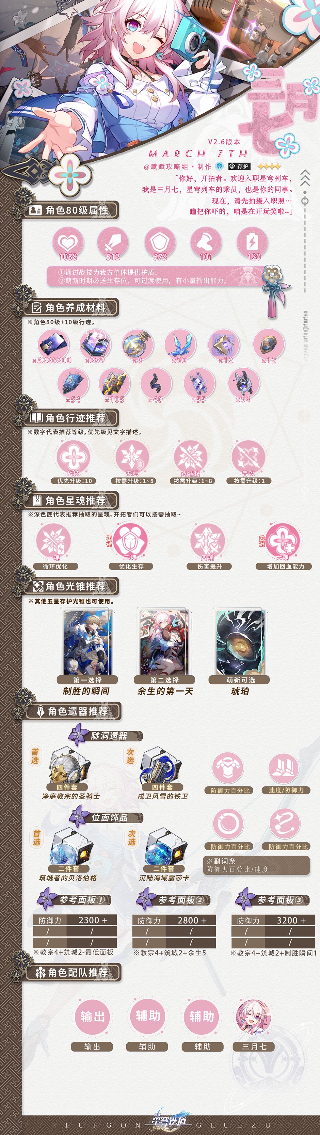 【V2.6攻略】砂金/黄泉/四星陪跑一图流攻略 3