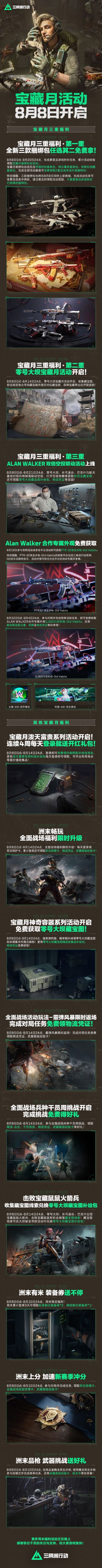 宝藏月活动8月8日开启！