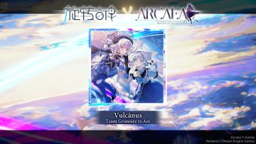 无垠青空下奇迹的相遇
少女们携手而行，直面灼息的烈焰
Vulcānus"
by: Team Grimoire vs Aoi
#rotaeno #旋转音律