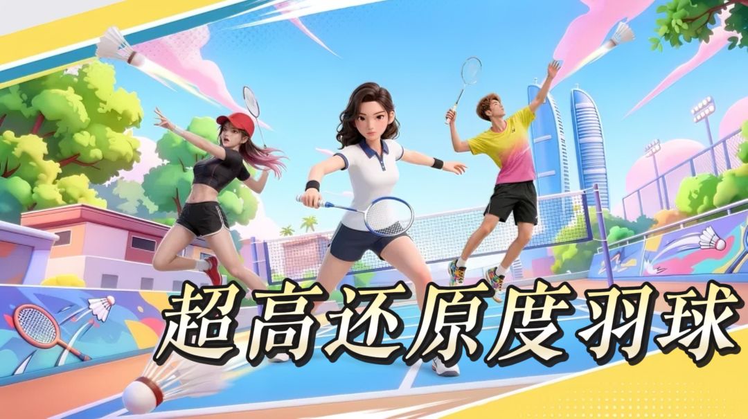 手机超高还原度羽毛球手游 竖屏单指操作随时随地随时开局截图