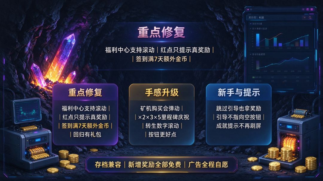 【矿脉大亨 v1.0.8 更新】 2