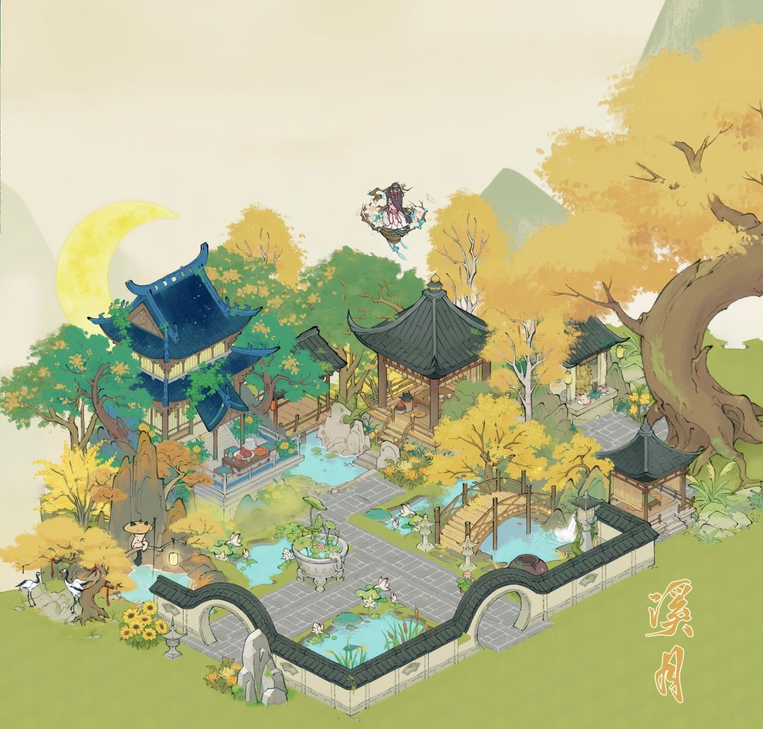 仙山小农 花满月盈 桂花浮玉小景 3