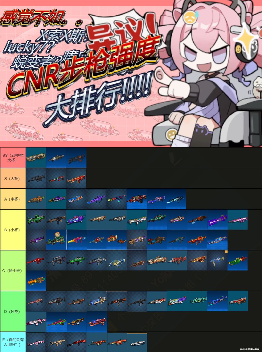 【像素射击攻略】官方步枪武器强度榜排截图