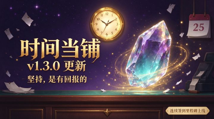 《时间当铺》v1.3.0:坚持,是有回报的 📅截图