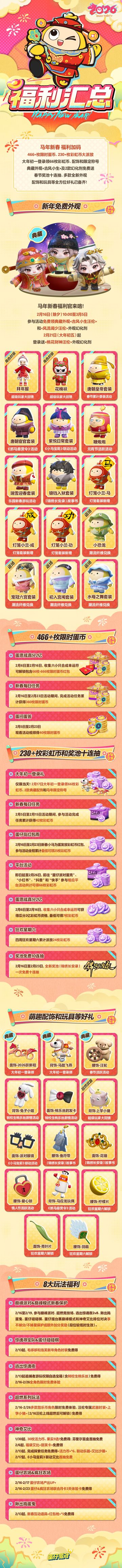 蛋仔马年新春版本情报汇总