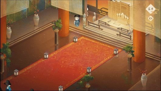 [大启密卷]界面展示，朝会百官截图