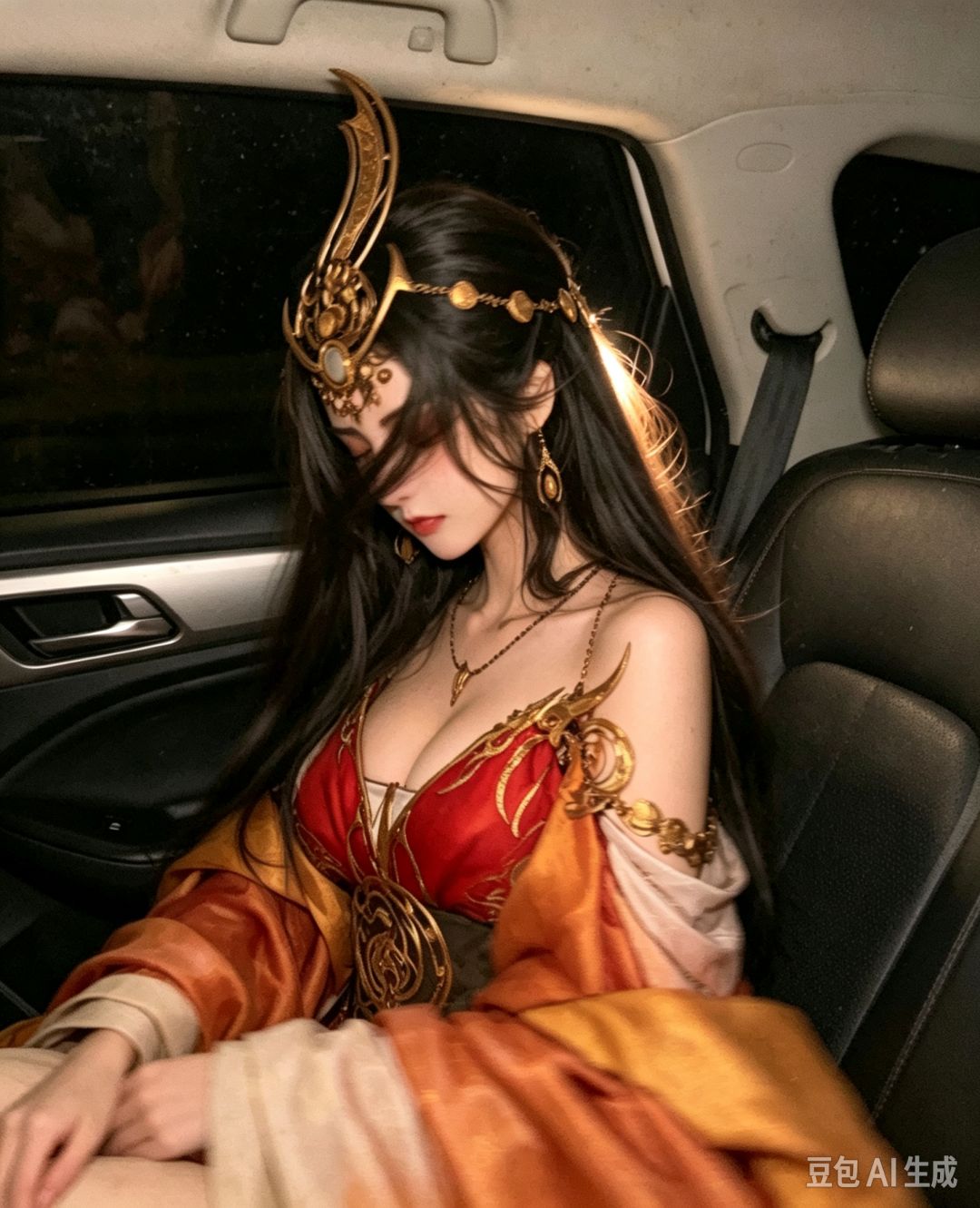 分享一下用豆包整的鬼谷八荒女角色的AI图 11