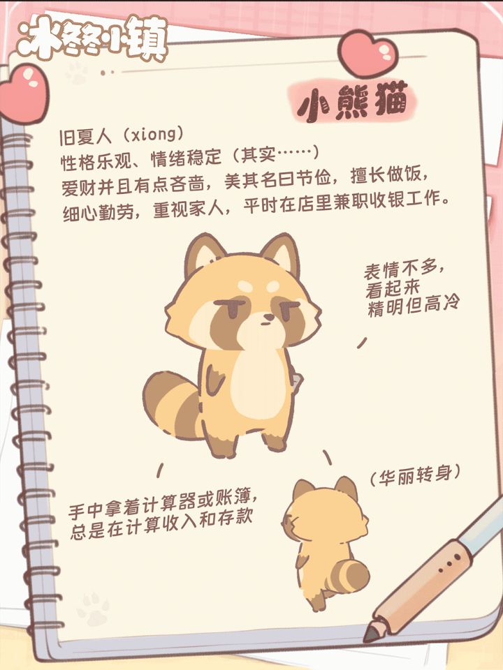 设定曝光丨小熊猫「世界完蛋了也是要算账的!」截图