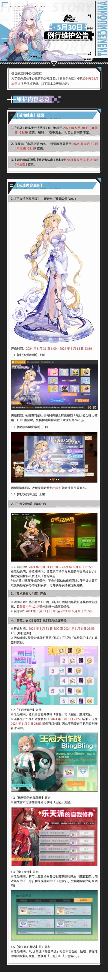 《高能手办团》2024年5月30日不停机更新