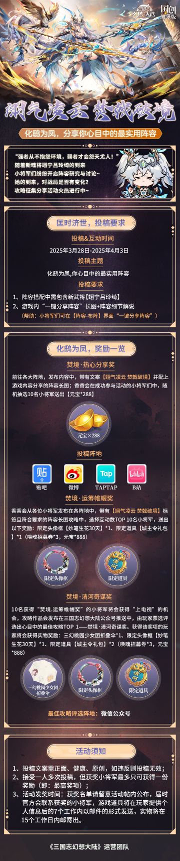 化鸱为凤，分享你心目中的最实用阵容！