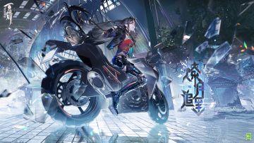 〓情人节 · 铃彦姬臻品基础卡异画「燎月追星」〓
机车手穿梭在夜幕之中，墨发飘扬，
身着帅气皮夹克的她，身姿飒爽利落。
城市灯影婆娑，机车伴她穿越每条街道，
而沿途交辉的星月，是独属于她的浪漫。
——————————————
更多关于铃彦姬臻品基础卡异画的情报将在后续放出，敬请期待！