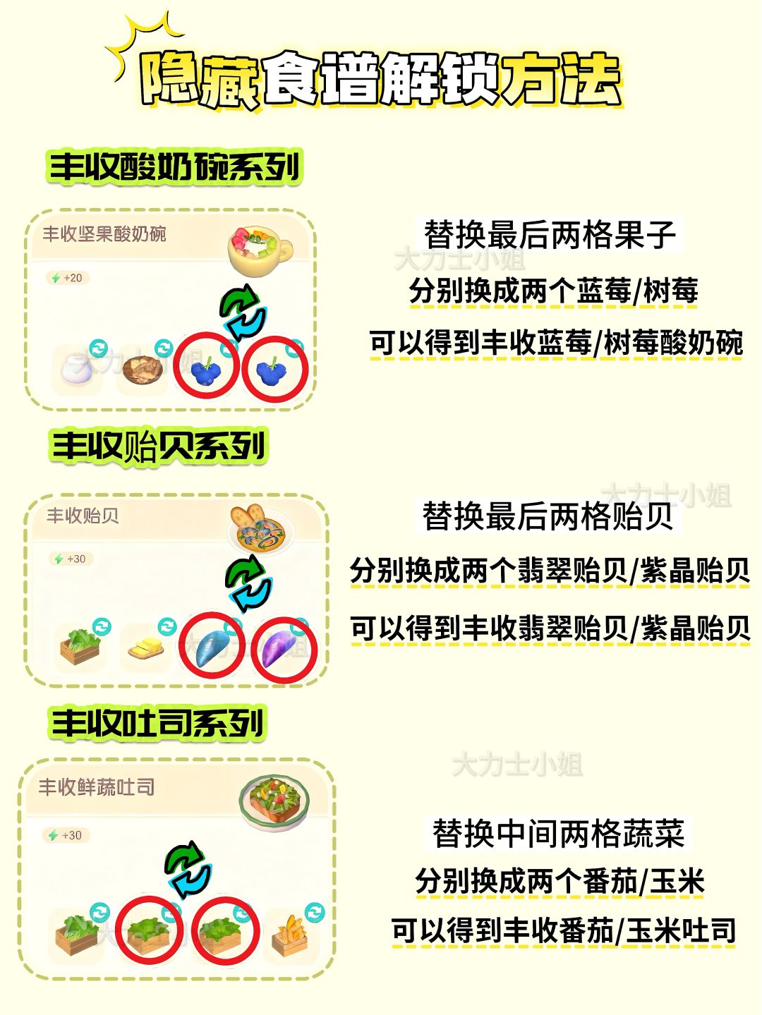 心动小镇新庆典限定食谱鱼虫攻略大全 3