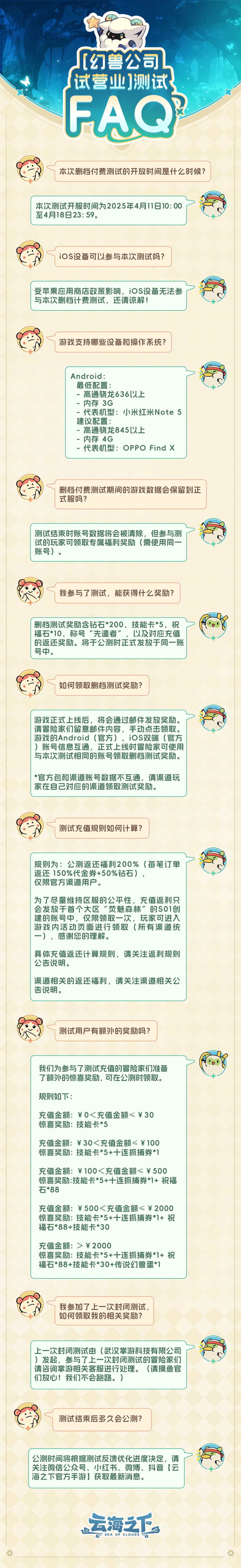 [幻兽公司试营业测试] 入职指南 & 充返福利 2