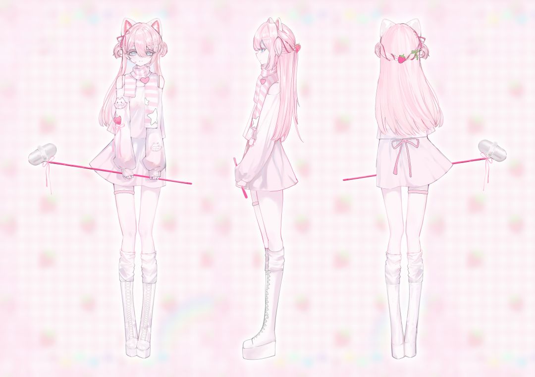 【麦芬时装设计大赛】甜甜冬日的草莓牛奶! 2