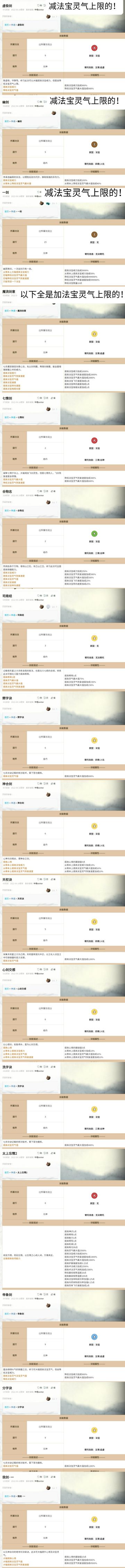 关于法宝灵气上限的坑