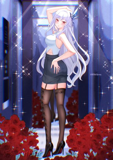 「丝柯克」绘画+电梯里偶遇到丝柯克师傅～