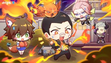 #非人学园##S23：纪元之前# 
听！是2024靠近的声音——
烟花升空又新岁，庭院齐聚贺元旦！
在红孩儿一段召唤铠甲的姿势后，
“玩具”帝皇侠腰带竟真的爆发出能量？！
可别真燃起来了啊喂.....铠甲爸妈速来救场，
该说不说，这场危险的“庭院焰火”还挺好看？
希望热烈的铠甲之焰消融掉忧愁和烦恼，
祝同学们在新年可以和铠甲勇士们一样，
怀揣勇敢，坚定所行之路！
2024新年快乐！
——————