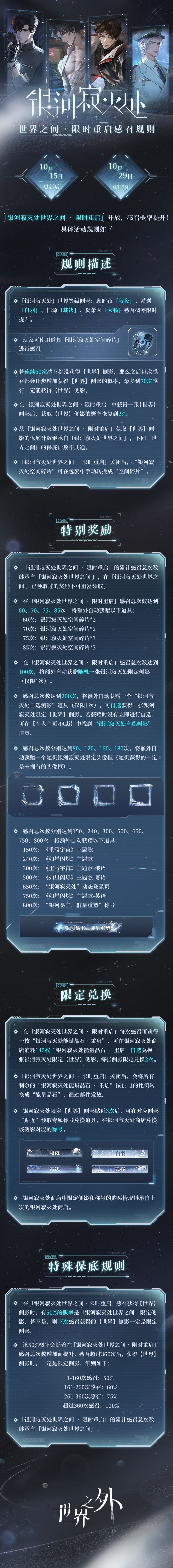 「星际纵横」系列世界侧影感召规则一览 1