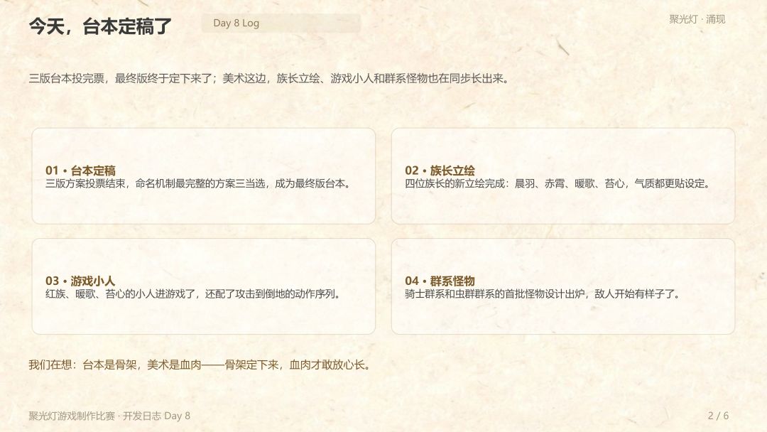 《代号:灯塔》开发日志 03:台本定了,美术开始批量长出来了! 2