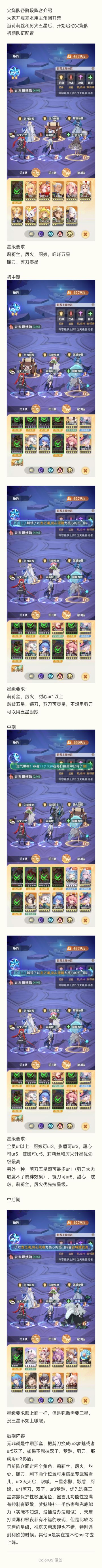 （阵容攻略）火烧队目前的阵容介绍（四）