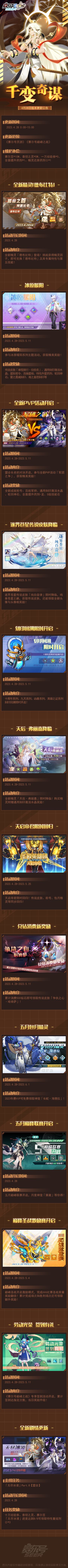 千变奇谋！4月28日版本更新公告
