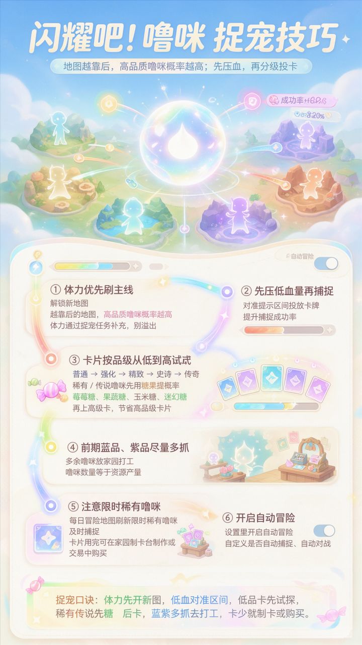 闪耀吧!噜咪 捉宠技巧:先压血再分级投卡截图