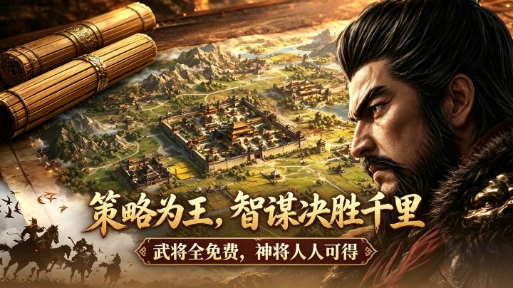 拒绝氪金抽卡!武将全免费!这款三国SLG只拼策略不拼钱截图