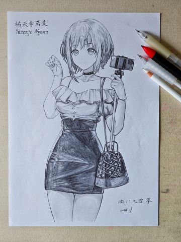 [铅笔手绘]祐天寺若麦(精英一)