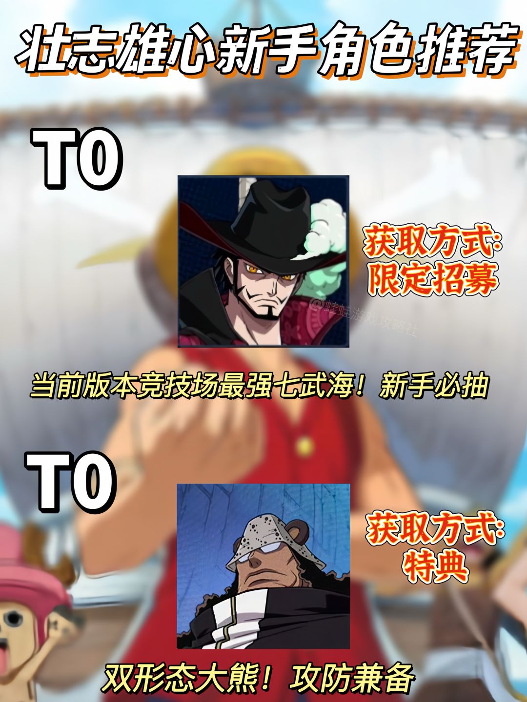 航海王壮志雄心|公测角色强度排行一览 2